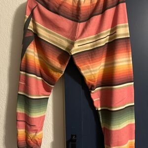 Aviator Nation Pink and Orange Gradient Joggers